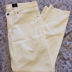 AGAdriano Goldschmied The Stilt Crop White Sz29/10